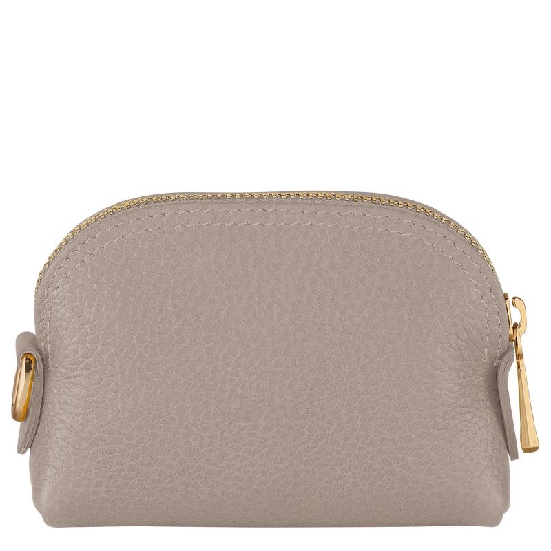 Longchamp Le FoulonnÉ Leather Myntpung Dame Turtledove | NOZU8509