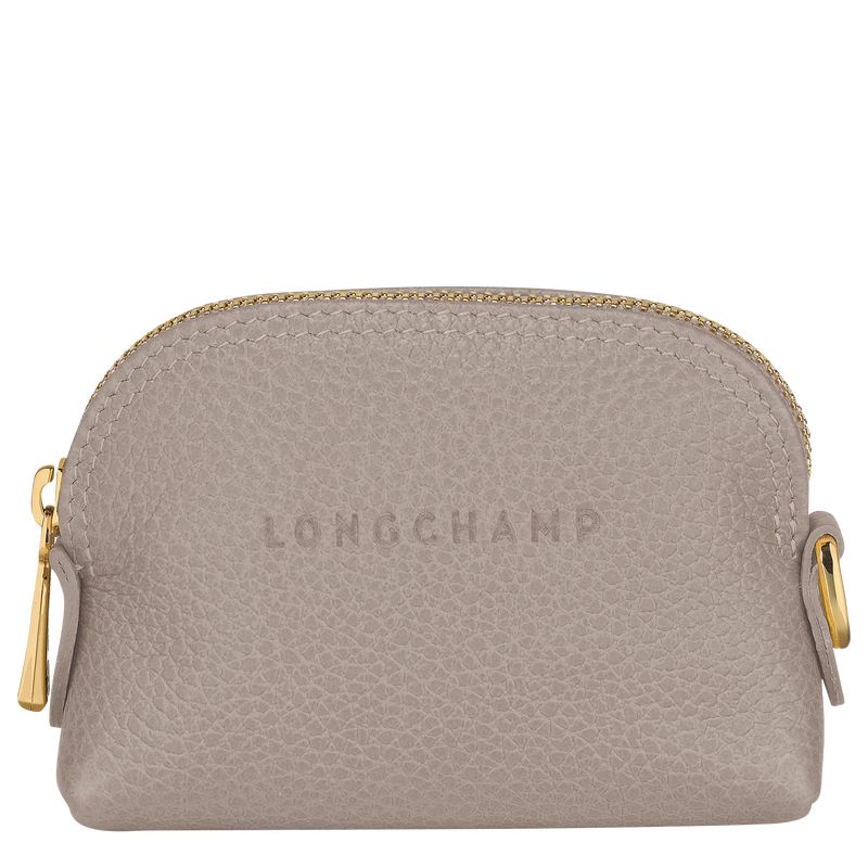 Longchamp Le FoulonnÉ Leather Myntpung Dame Turtledove | NOZU8509