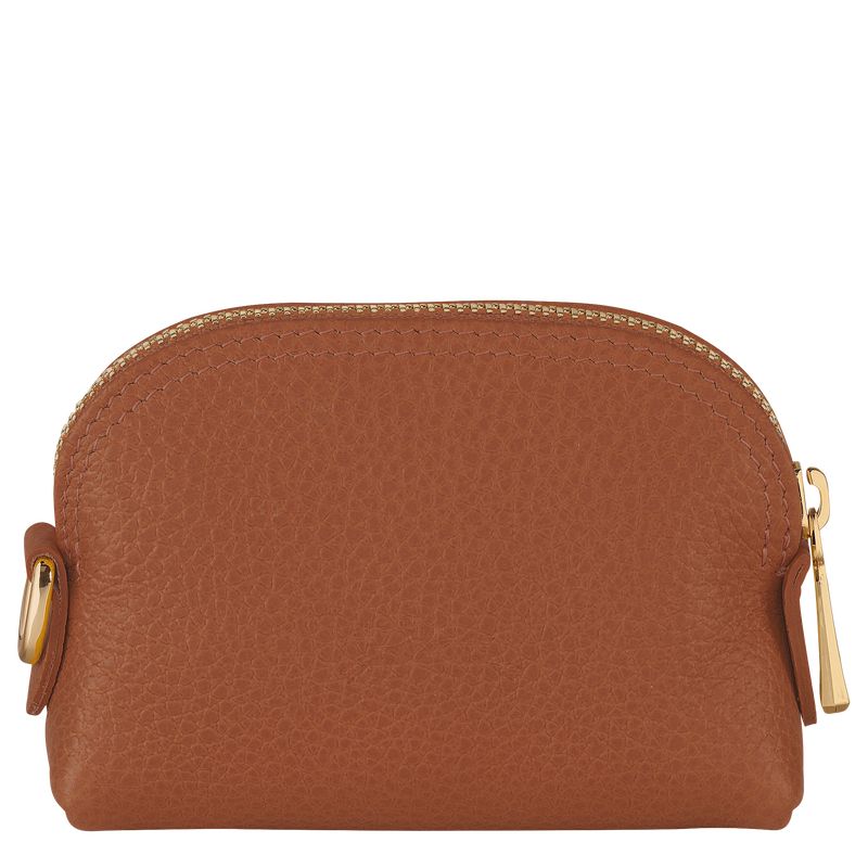 Longchamp Le FoulonnÉ Leather Myntpung Dame Caramel | NOCT8507