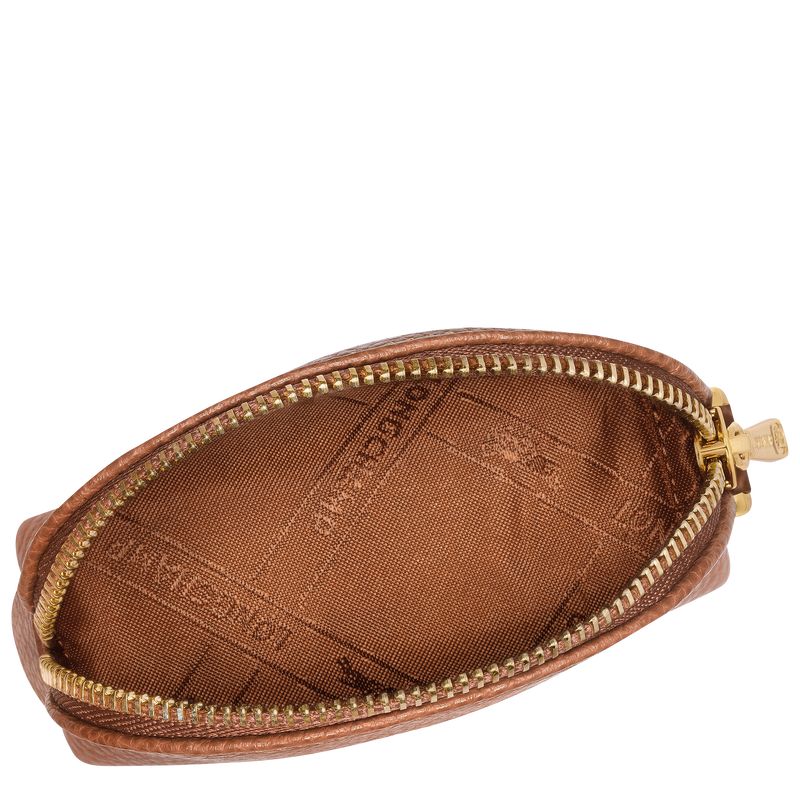 Longchamp Le FoulonnÉ Leather Myntpung Dame Caramel | NOCT8507