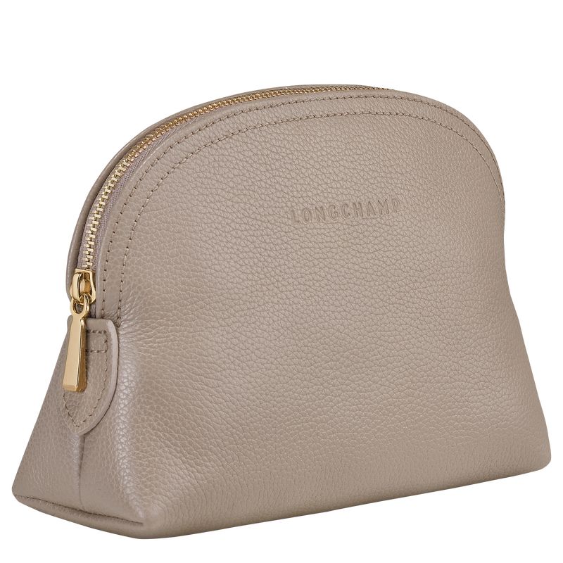 Longchamp Le FoulonnÉ Leather Pouches Dame Turtledove | NOHA8721