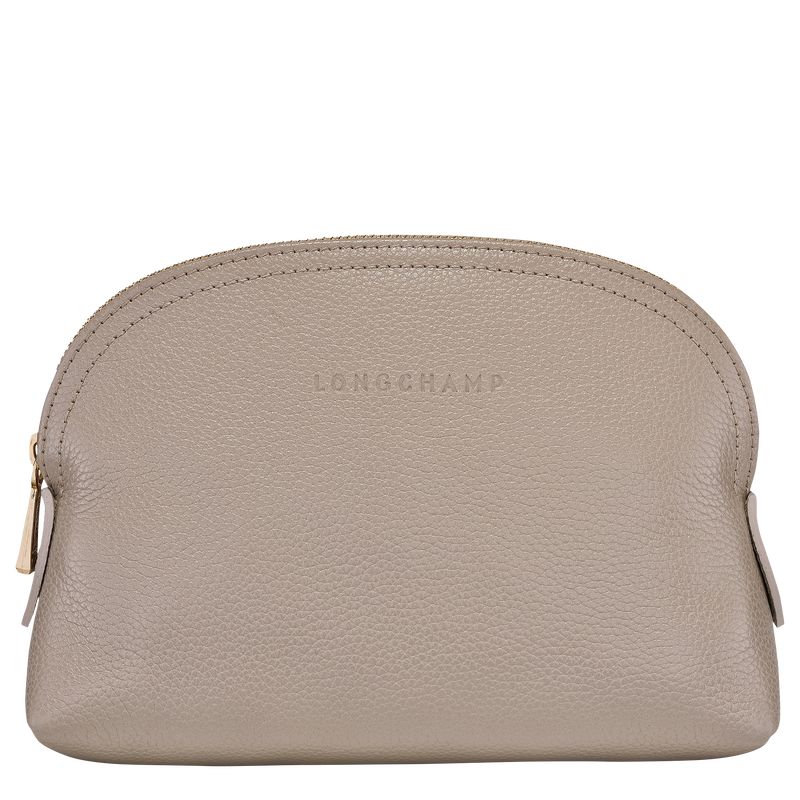 Longchamp Le FoulonnÉ Leather Pouches Dame Turtledove | NOHA8721