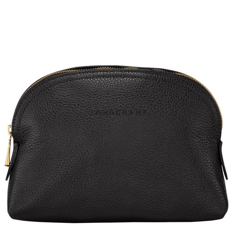 Longchamp Le FoulonnÉ Leather Pouches Dame Svarte | NOEB8474