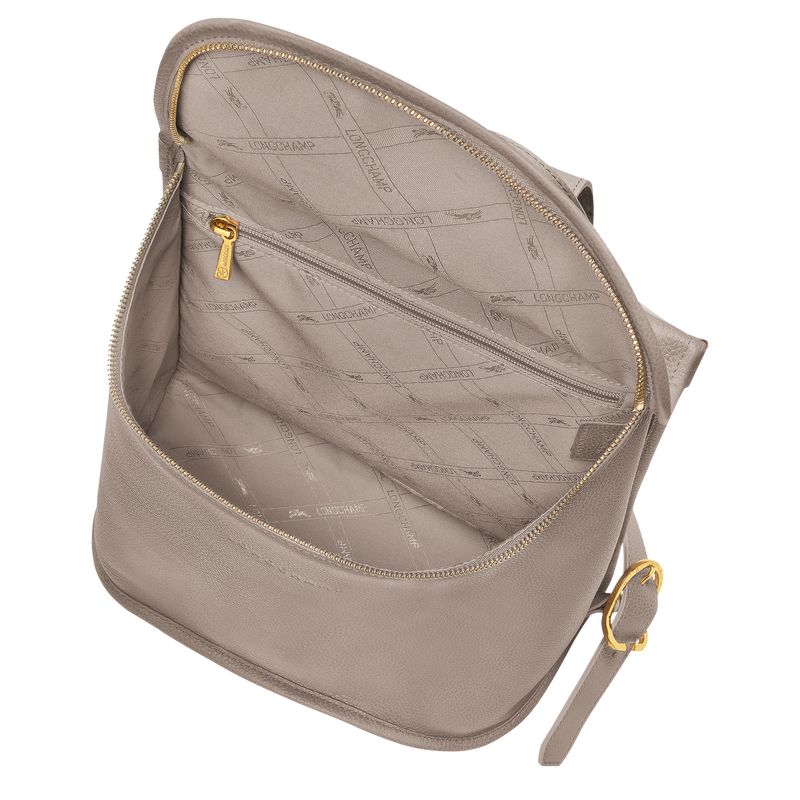 Longchamp Le FoulonnÉ Leather Ryggsekker Dame Turtledove | NOXY8757