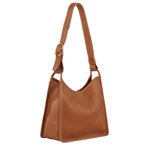 Longchamp Le FoulonnÉ M Hobo Leather Skulderveske Dame Caramel | NOFD8827