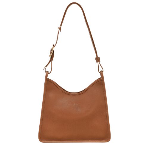 Longchamp Le FoulonnÉ M Hobo Leather Skulderveske Dame Caramel | NOFD8827