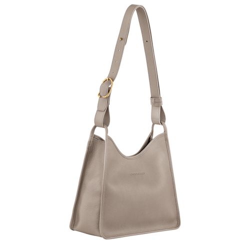 Longchamp Le FoulonnÉ M Hobo Leather Skulderveske Dame Turtledove | NOGS8826