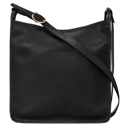 Longchamp Le FoulonnÉ M Leather Crossbody Veske Dame Svarte | NOHA8929