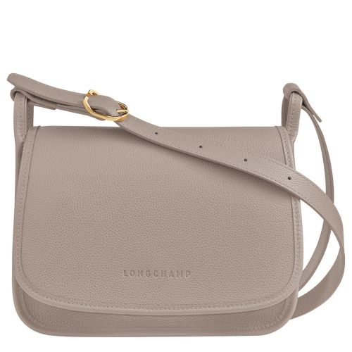 Longchamp Le FoulonnÉ M Leather Crossbody Veske Dame Turtledove | NOVR8922