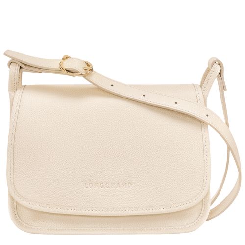 Longchamp Le FoulonnÉ M Leather Crossbody Veske Dame Paper | NOSG8904