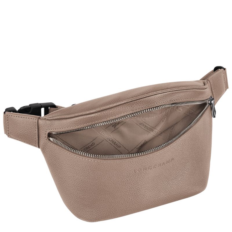 Longchamp Le FoulonnÉ M Leather Midjeveske Dame Turtledove | NOJP8772