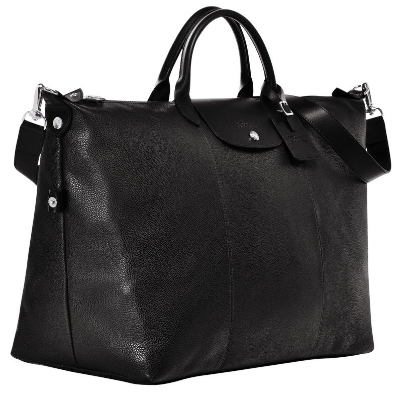 Longchamp Le FoulonnÉ M Leather Reiseveske Herre Svarte | NORV7232