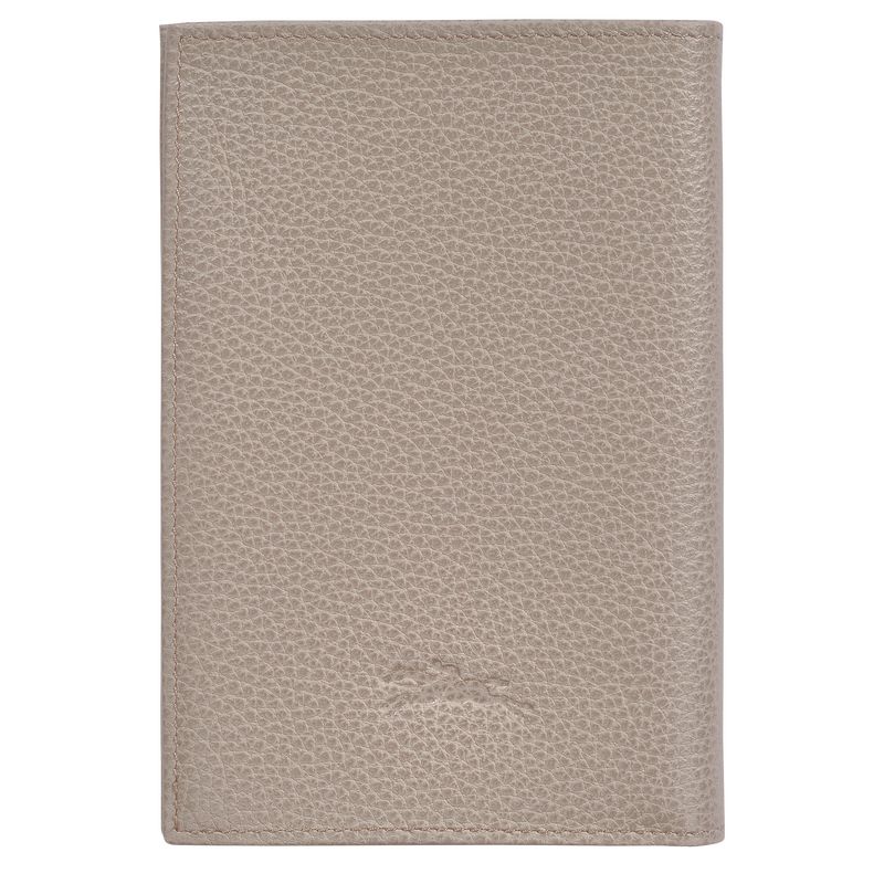 Longchamp Le FoulonnÉ Passport cover Leather Accessories Dame Turtledove | NOSG8228