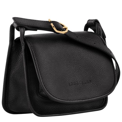 Longchamp Le FoulonnÉ S Leather Crossbody Veske Dame Svarte | NOVR8915