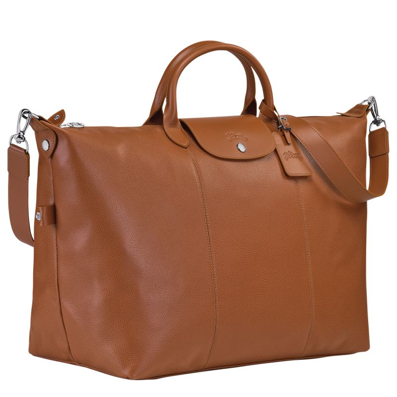 Longchamp Le FoulonnÉ S Leather Reiseveske Herre Caramel | NORV7225