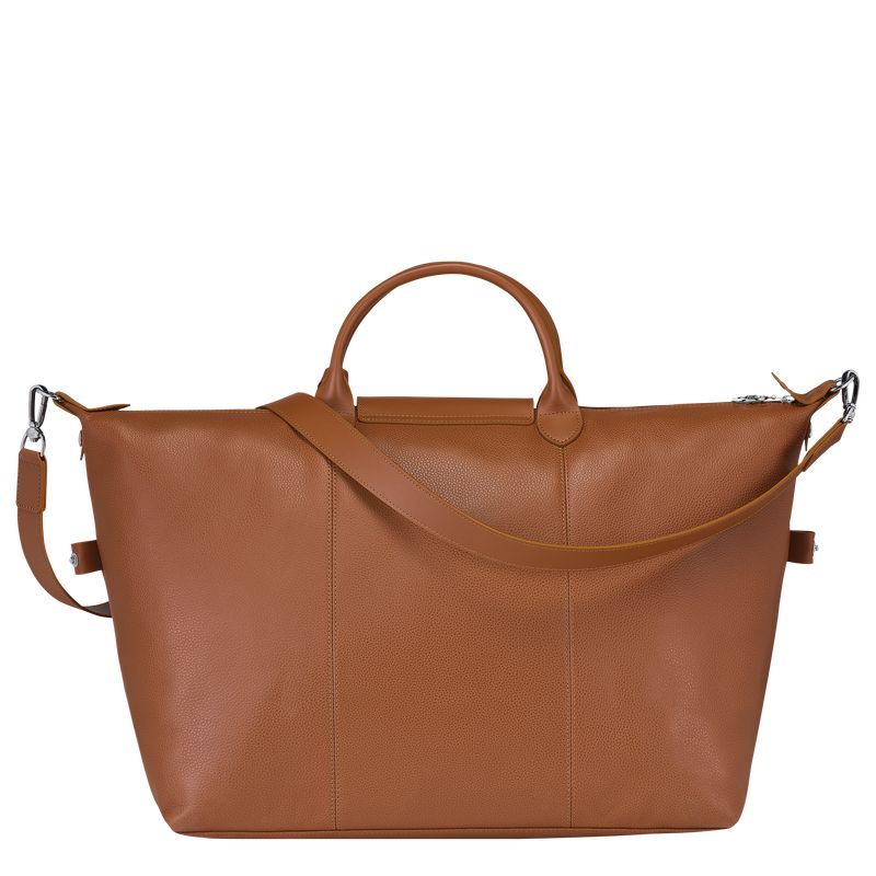 Longchamp Le FoulonnÉ S Leather Reiseveske Herre Caramel | NORV7225