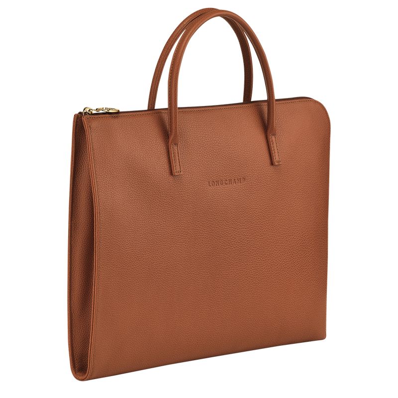 Longchamp Le FoulonnÉ S Leather Stresskoffert Herre Caramel | NOVR7622