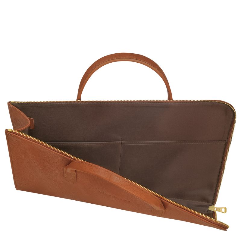 Longchamp Le FoulonnÉ S Leather Stresskoffert Herre Caramel | NOVR7622