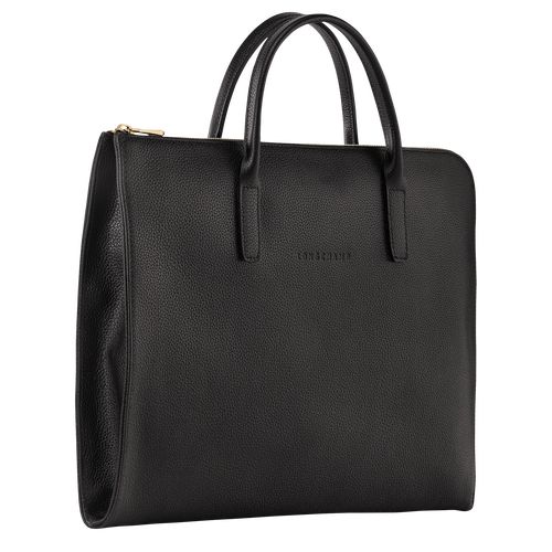 Longchamp Le FoulonnÉ S Leather Stresskoffert Herre Svarte | NOCT7614