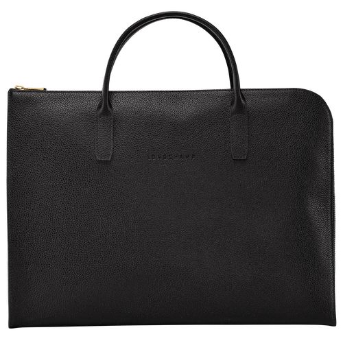 Longchamp Le FoulonnÉ S Leather Stresskoffert Herre Svarte | NOCT7614