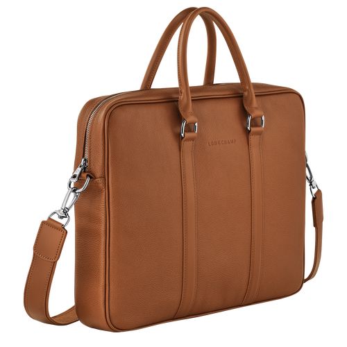 Longchamp Le FoulonnÉ S Leather Stresskoffert Herre Caramel | NOLI7611