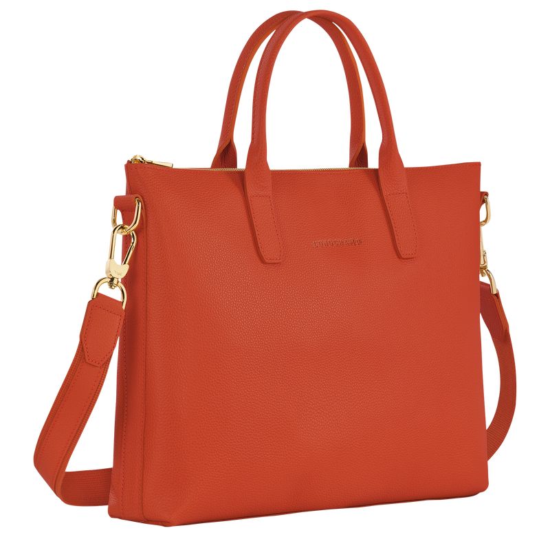 Longchamp Le FoulonnÉ S Leather Stresskoffert Dame Paprika | NOVR8655