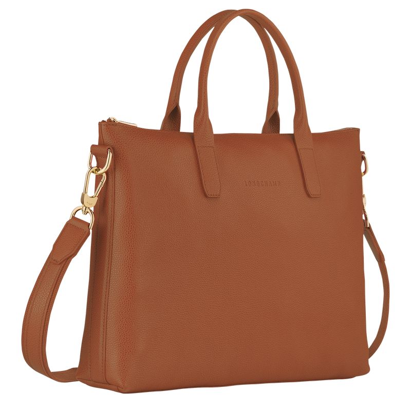 Longchamp Le FoulonnÉ S Leather Stresskoffert Dame Caramel | NOCT8654