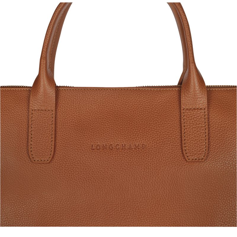 Longchamp Le FoulonnÉ S Leather Stresskoffert Dame Caramel | NOCT8654