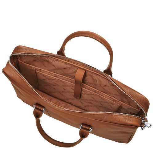 Longchamp Le FoulonnÉ S Leather Stresskoffert Dame Caramel | NOKO8650