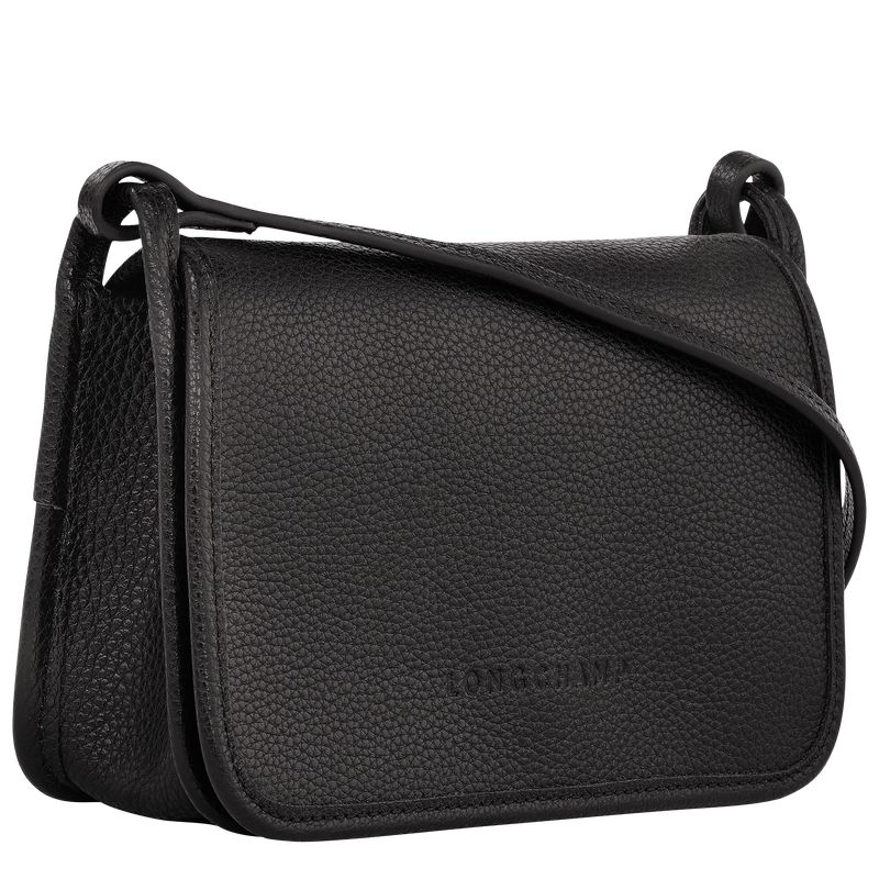 Longchamp Le FoulonnÉ XS Clutch Leather Crossbody Veske Dame Svarte | NOAH9007