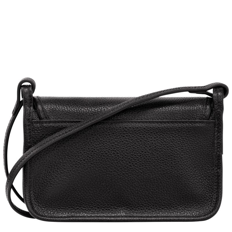 Longchamp Le FoulonnÉ XS Clutch Leather Crossbody Veske Dame Svarte | NOAH9007