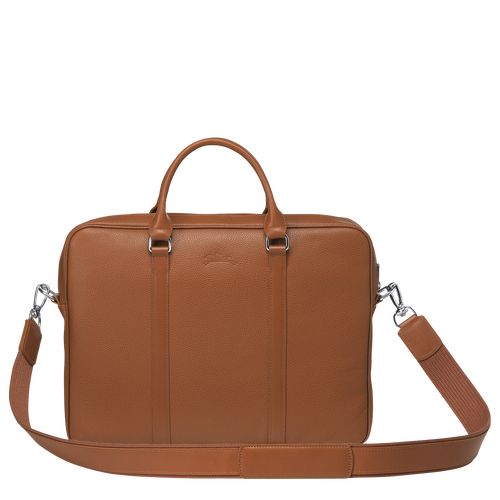 Longchamp Le FoulonnÉ XS Leather Stresskoffert Herre Caramel | NOBE7616