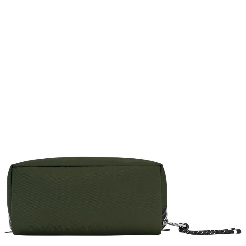 Longchamp Le Pliage Energy Canvas Pouches Herre Khaki | NOMQ7307