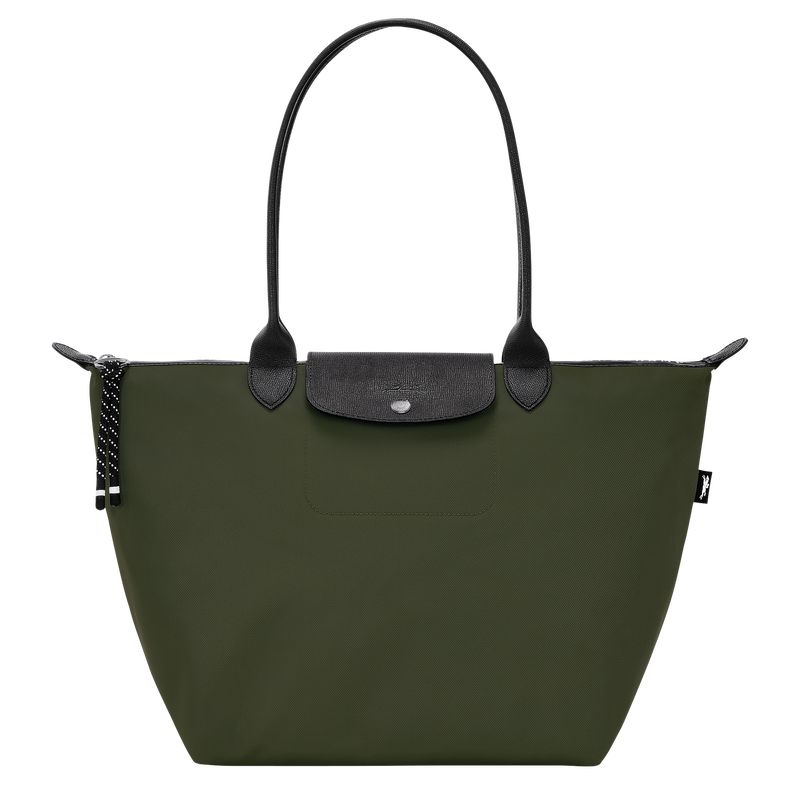 Longchamp Le Pliage Energy L Tote Recycled canvas Skulderveske Dame Khaki | NOUZ8899