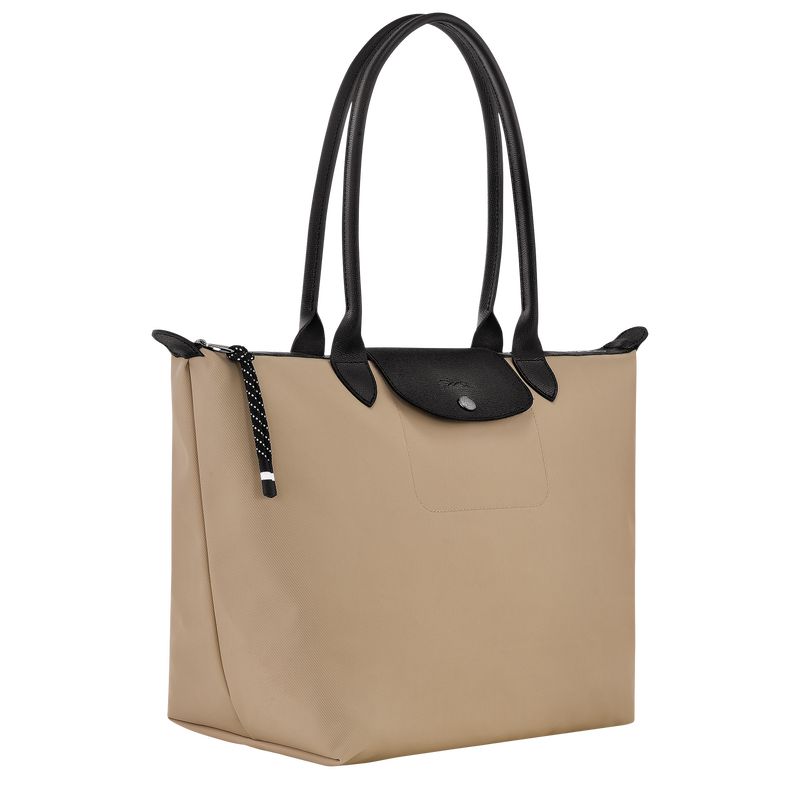 Longchamp Le Pliage Energy L Tote Recycled canvas Skulderveske Dame Clay | NOTC8897