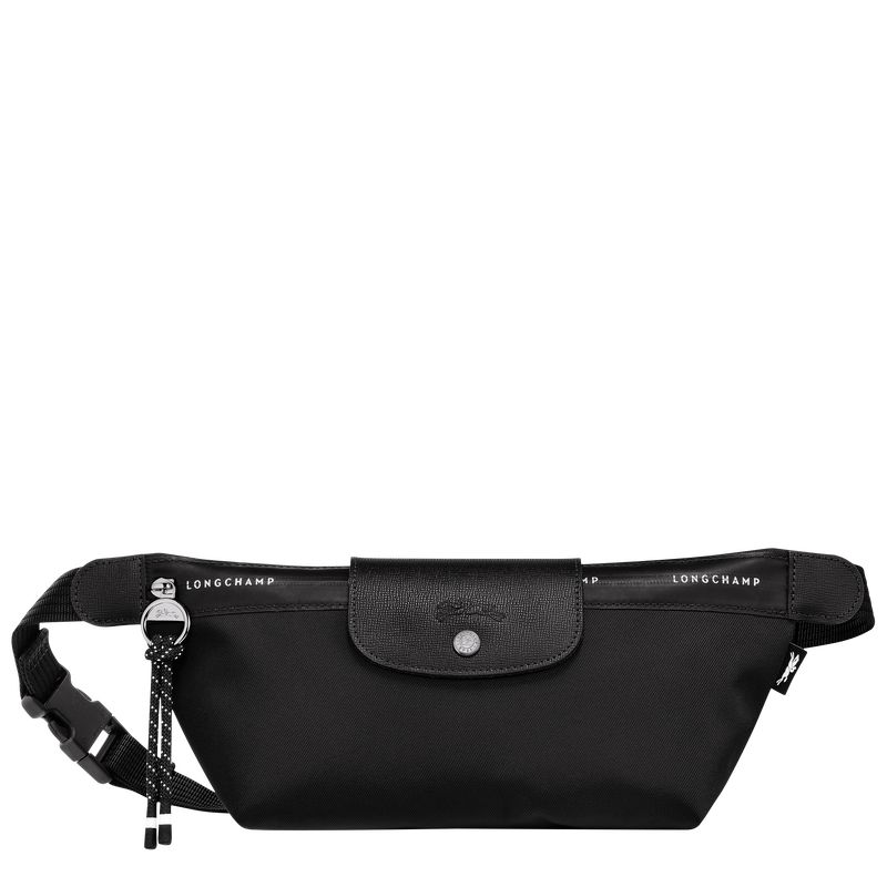 Longchamp Le Pliage Energy M Canvas Midjeveske Herre Svarte | NOHA7525