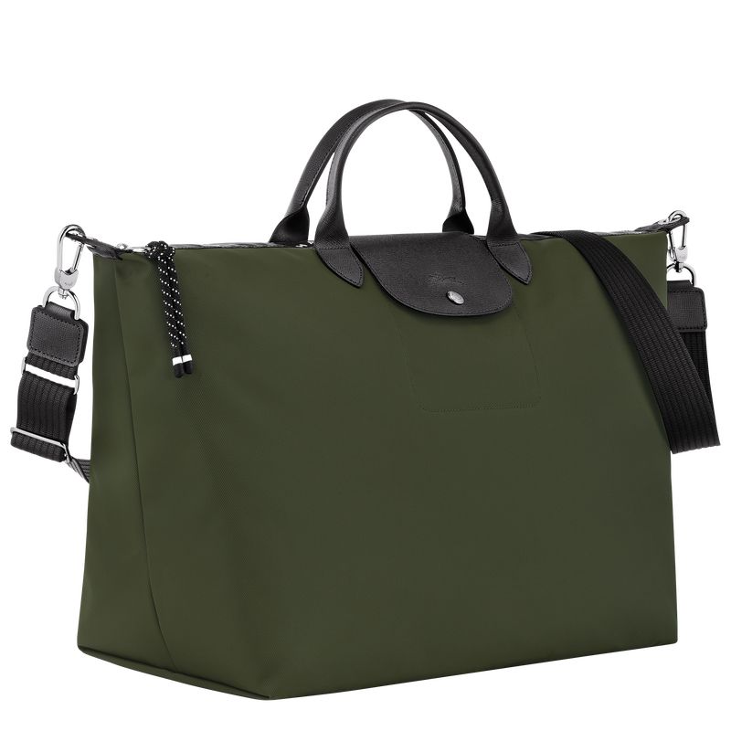 Longchamp Le Pliage Energy S Recycled canvas Reiseveske Herre Khaki | NOHA7244