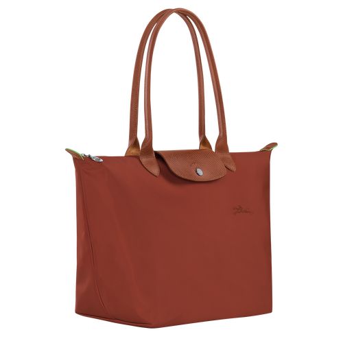 Longchamp Le Pliage Green L Tote Recycled canvas Skulderveske Dame Chestnut | NONW8816