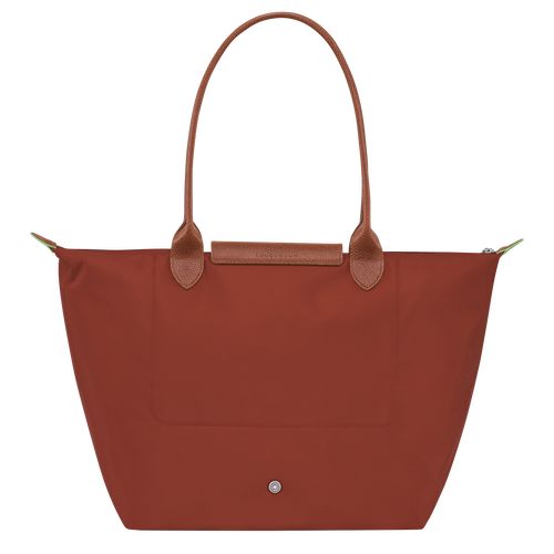 Longchamp Le Pliage Green L Tote Recycled canvas Skulderveske Dame Chestnut | NONW8816