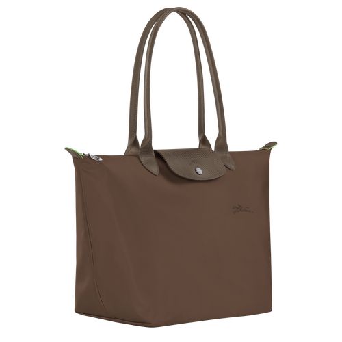 Longchamp Le Pliage Green L Tote Recycled canvas Skulderveske Dame Terra | NOMQ8814