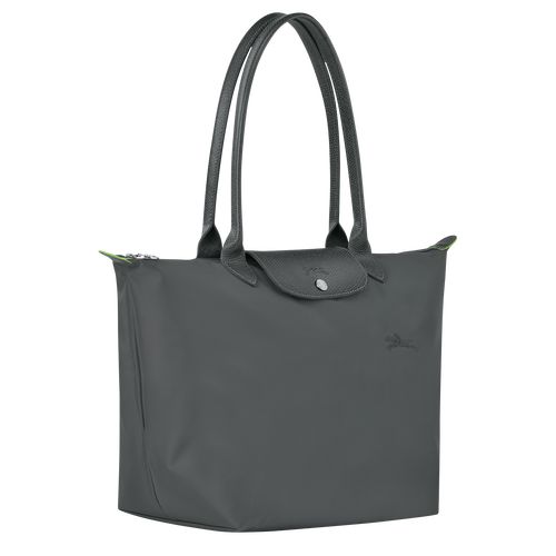 Longchamp Le Pliage Green L Tote Recycled canvas Skulderveske Dame Graphite | NOQM8788