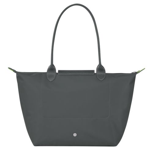 Longchamp Le Pliage Green L Tote Recycled canvas Skulderveske Dame Graphite | NOQM8788