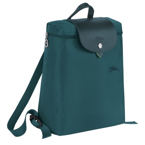 Longchamp Le Pliage Green M Recycled canvas Ryggsekker Herre Påfugl | NORV7537