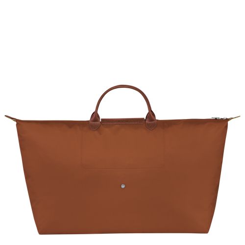 Longchamp Le Pliage Green M Recycled canvas Reiseveske Herre Cognac | NODF7189