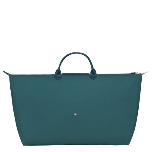 Longchamp Le Pliage Green M Recycled canvas Reiseveske Herre Påfugl | NOOK7185