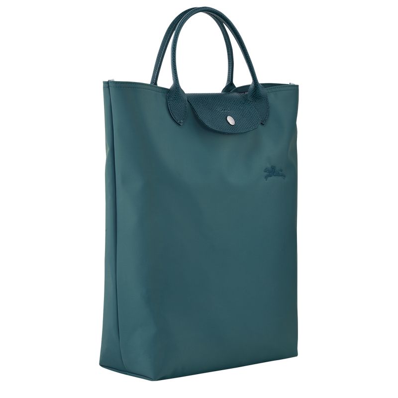 Longchamp Le Pliage Green M Tote Canvas Håndveske Herre Påfugl | NOGS7503