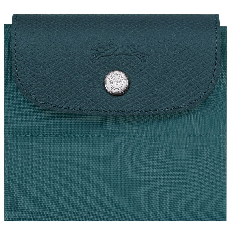 Longchamp Le Pliage Green M Tote Canvas Håndveske Herre Påfugl | NOGS7503