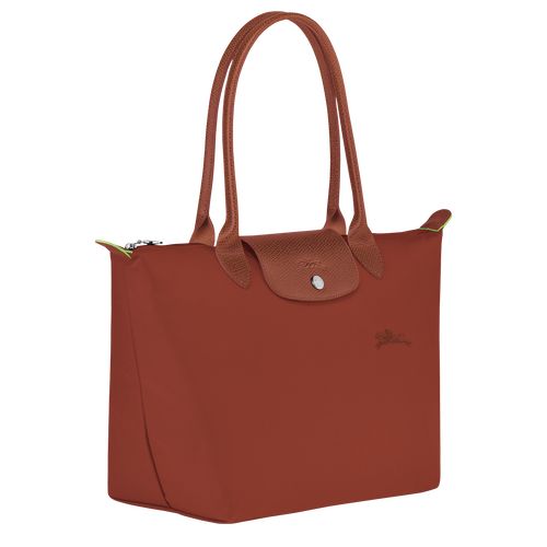 Longchamp Le Pliage Green M Tote Recycled canvas Skulderveske Dame Chestnut | NOCT8810