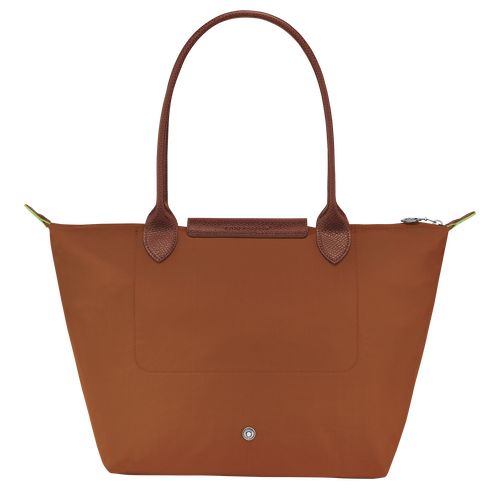 Longchamp Le Pliage Green M Tote Recycled canvas Skulderveske Dame Cognac | NOXY8809