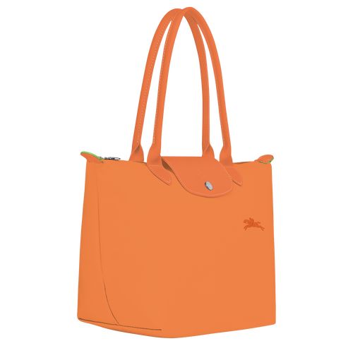 Longchamp Le Pliage Green M Tote Recycled canvas Skulderveske Dame Oransje | NOLI8807